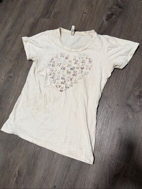 Heart of Dogs 100% Organic Cotton Tee - Cream